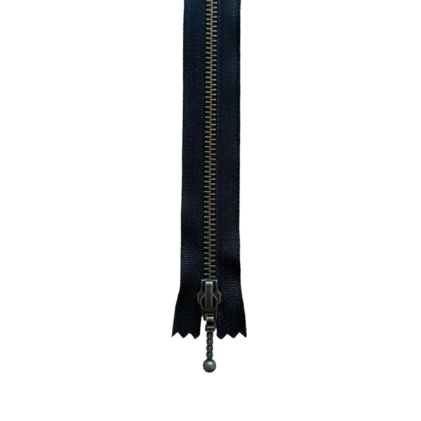 YKK Fast Lynlås Antik Messing 6 mm 20 cm